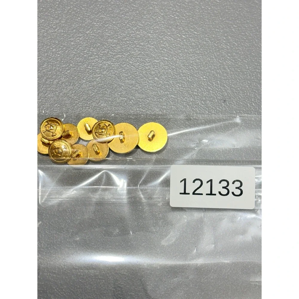 Ralph Lauren Blazer Button Set Gold Tone Crest Shank Replacement preppy academia